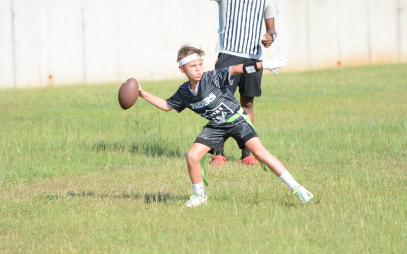 Close to 200 players have competed in season two of NFL Flag Football at the Bell Family YMCA in Hartwell. Teams that are participating this year are the Raiders, Jaguars, Lions, Cowboys, Panthers, Broncos, Falcons, Rams, Ravens, Chiefs and Bills. (Photo/Benjamin London)