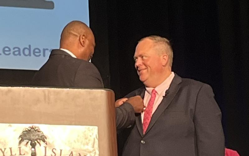 Hart County High School Principal Kevin Gaines was inducted as the newest President of the Georgia Association of Educational Leaders July 15. (Photo submitted by Grayson Williams)