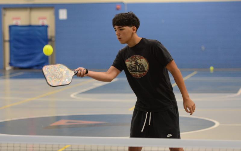 10 campers were learning the fundamentals of the fast growing sport in the world at Pickleball Camp July 21-25. (Photo/Benjamin London)