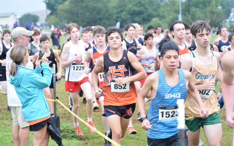 Freshman Levi Faust who finished second for Hart County and 29th overall at the North Georgia Championship Aug. 23. (Photo by Shane Scoggins)
