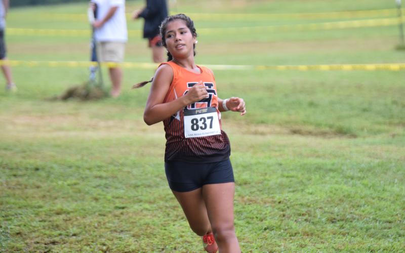 Cross Country’s senior runner Mareli Fajardo Bacilio earns Athlete of the Week. (Photo by Shane Scoggins)
