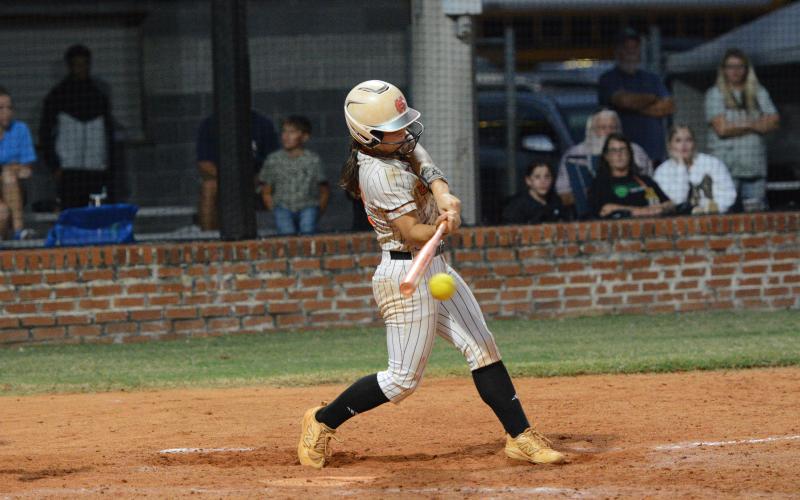 Sophomore infielder Emory McCollum scored a run and drove in a run in the 6-5 win over Franklin Sept. 29. (Photo by Benjamin London)