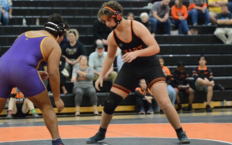 Senior wrestler Kenyon Harris earns Athlete of the Week.