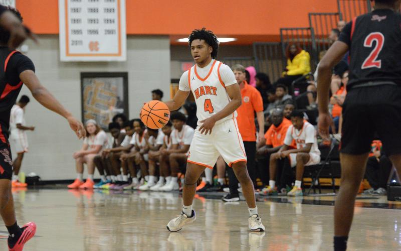 Boys basketball’s junior guard Marquez Goss earns Athlete of the Week. (Photo by Benjamin London)