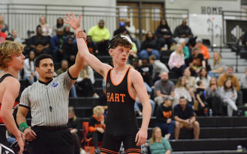 Mat Dogs’ senior wrestler Keylan Martin earns Athlete of the Week. Photo by Benjamin London.
