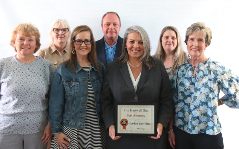 The Gordon Law Firm, Attorneys at Law, LLC, which has often won Best Attorney in The Hartwell Sun's annual Readers' Choice contest, celebrates 50 years this year. Photo by Rose Scoggins.