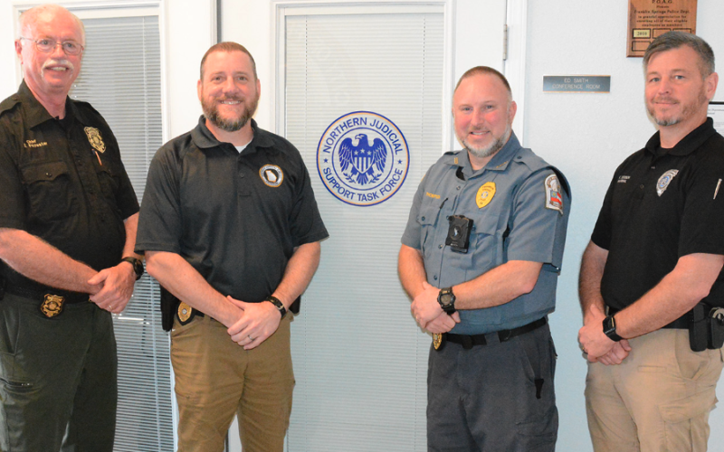 Members of the Northern Judicial Support Task Force Board of Directors are (L-R) Doug Forrester, Ike Boyette, Kevin Thompson and Kyle Dodson. Photo by Charlie Eavenson.
