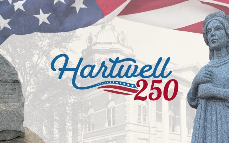The first local event in the year-long celebration of America's 250th anniversary is scheduled to take place across downtown Hartwell Saturday, April 18. (Graphic courtesy of the Hart County Chamber of Commerce)