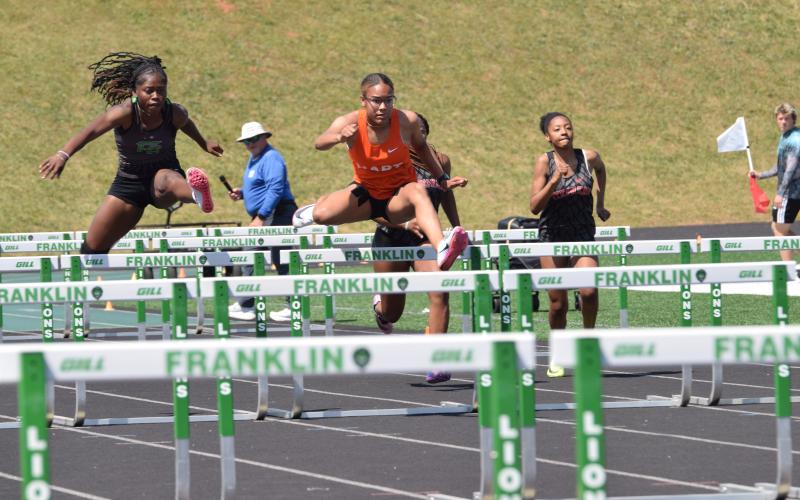 Freshman track and field athlete Cheyenne Rucker earns Athlete of the Week. Photo by Shane Scoggins.