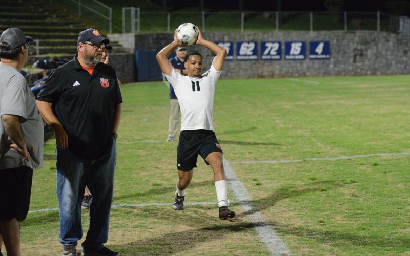 Senior football and soccer athlete Elijah Garnett earns Athlete of the Week. Photo by Benjamin London.