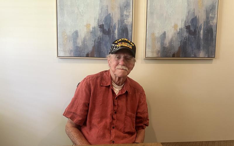 91-year-old Brookdale resident John Kight is loving life. Photo by Madison Linton.