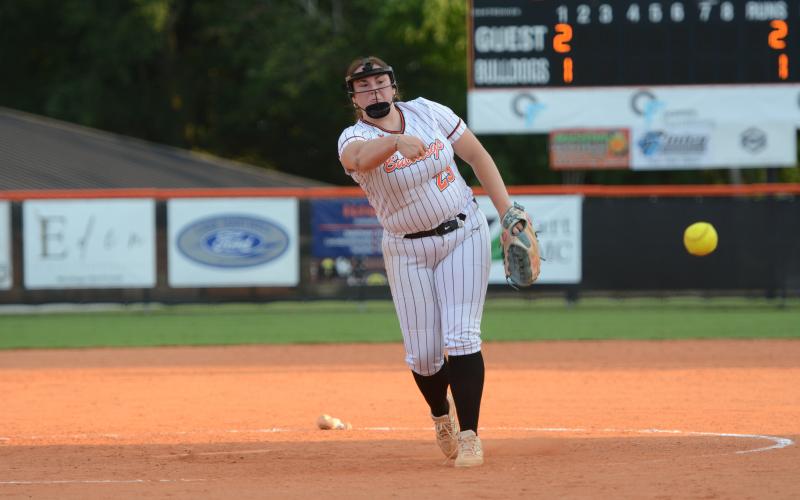 Softball’s pitcher and infielder Kylie Gurecky earns Athlete of the Week. Photo by Benjamin London.