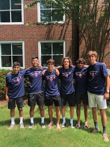 Photo submitted — Lincoln Zemaitis, on the far right, poses for a photo with teammates from the Georgia Oplympic Development Program.