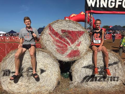 Sam Garringer, left, and Matthew Brown, right, at the Wingfoot Classic.
