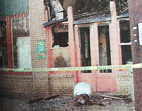 This 2002 photo of the burned Hailey building in downtown Hartwell ran on the front page of The Sun.