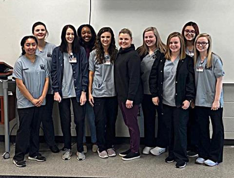 Photo submitted - A group of nursing students at Hart College and Career Academy recently became Certified Nursing Assistants. 