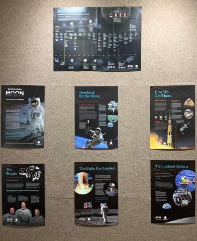 A group of posters presented at The Art Center by The Smithosonian Museums is on display through February. 