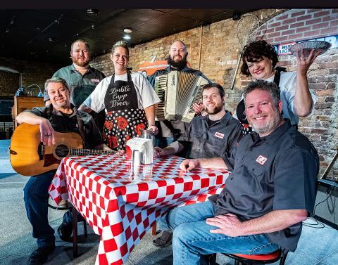 Sunshot by Bill Powell The cast of “Pump Boys and Dinettes” is, from left to right, Jody DiMarco, Casey Middlebrooks, Andrea Bradford, Chris Shoaf, Josh Bryan, Sandy DiMarco and Kevin Long.