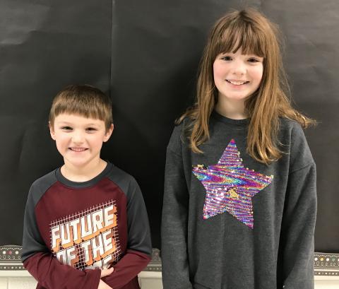 South Hart winners were Grayson Morris, kindergarten and Kaelynn Shapland, fourth grade.