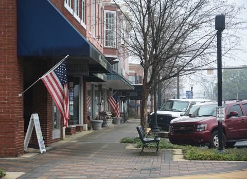 Sunshot by Michael Hall - Howell Street is shown on Tuesday morning in downtown Hartwell. The city’s Main Street program is hoping to win a $25,000 cash prize, but needs the community’s help to do so. 