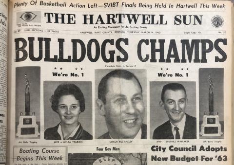 The Hartwell Sun in 1963