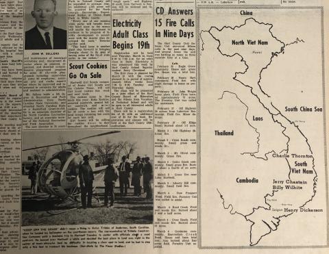 The Hartwell Sun from 1968