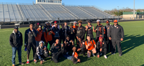 Photo submitted - The Hart County boys track team poses for a photo after winning the Eagle Invitational. 