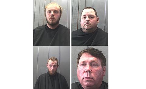 Shumake, top left, Bales, top right, Fleming, bottom left, Holland, bottom right.