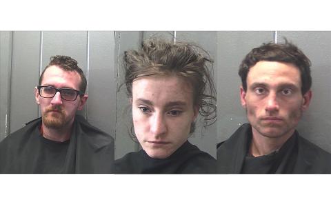 Left to right, Brandon Rettie, Sophie Skelton and Terrold Hodges