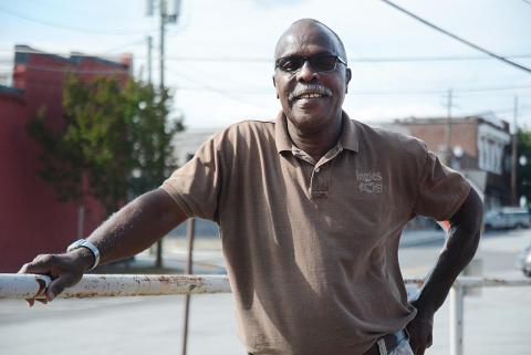 Sunshot by Michael Hall Larry Roebuck poses for a photo outside The Hartwell Sun office recently. Roebuck said a truck crash in 2000 changed his life forever and led him to God for answers. 