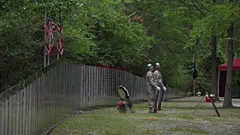 Photo submitted from Facebook — The Traveling Vietnam Memorial Wall is shown at a previous stop in Jackson, Miss., in 2018.