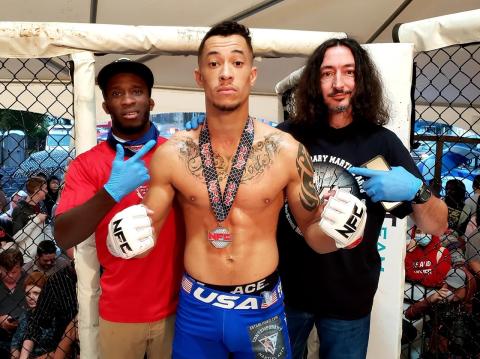  Pictured are Cee Jay Hamilton, Tyler Barber and Chuck Cawthon.