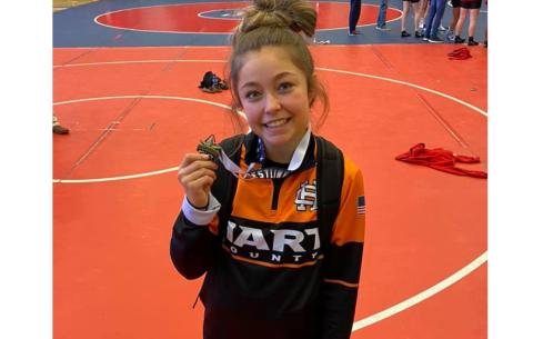 Hart County High School wrestler Scout Lewis