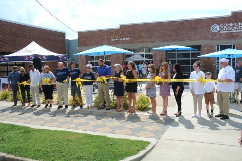 Sunshot from file — A ribbon cutting for Carolina Street in downtown Hartwell in July celebrated the opening of Common Ground, Elizabeth Cakes by Design, Twelve South Artisan Market, the Hart County Chamber of Commerce and Chicago Steakhouse on the same block. A ribbon cutting was later held for Provision, which also opened on Carolina Street in 2020.
