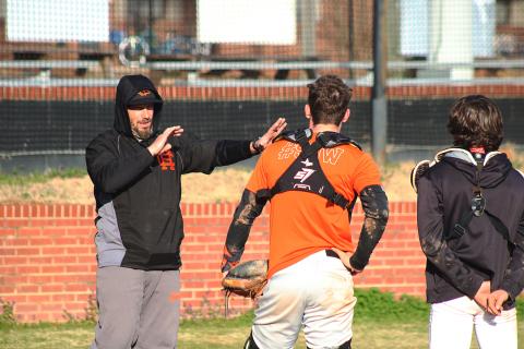 Sunshot by Grayson Williams — Hart County head baseball coach Josh Osborne talks to players at a recent preseason practice. 