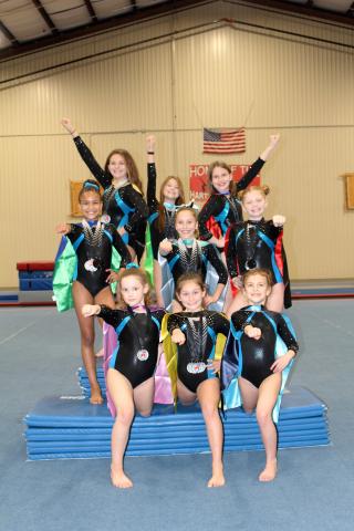Photo submitted Pictured from left to right are, front, Aeryn Back, Maci Dudley, Tinsley Starrett, middle, Cheyenne Rucker, Maddie Dauly, Chastyn Haynie, back, Kailyn Bowers, Bella Beck and Adrianna Pennington.