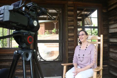 Sunshot by Grayson Williams - Darlene Nixon, right, smiles at the camera during an interview last Thursday, April 8 for an upcoming documentary about  Melungeon people.