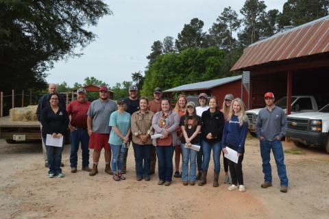 Dr. Leslie Fordham’s animal science students took a trip to Wakefield Farm in Hartwell on Friday, April 16.