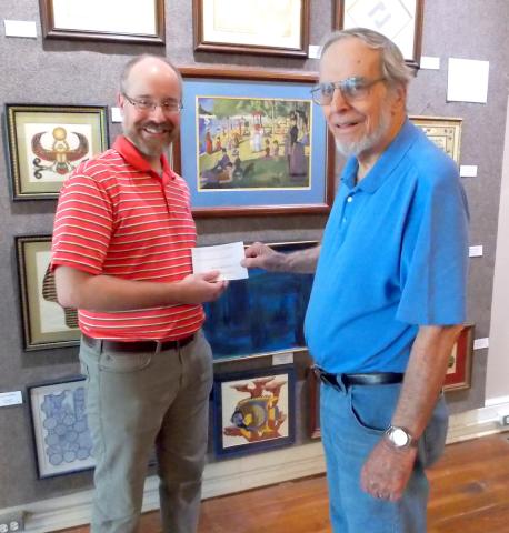 Submitted photo - Pictured are Bob Lundberg (right) and Brian Metzger (left), HaRAC Board Member.