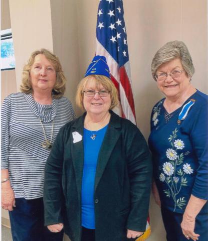 Submitted photo - The John Benson Chapter, NSDAR recently honored veterans at their May luncheon. Pictured left to right: Sara Lesseur, new regent and program director, Dawn Lemay and Emily Temple, past Regent.