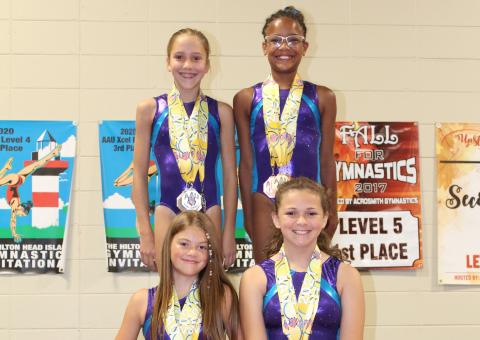 Photo Submitted - Top Row (L to R): Maddie Dault, Cheyenne Rucker. Seated: Bella Beck, Kailyn Bowers