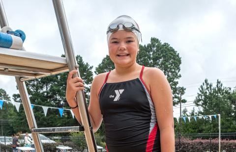 Bill Powell/The Hartwell Sun Cara Cook placed fifth in the 200m medley relay and 200m freestyle relay.
