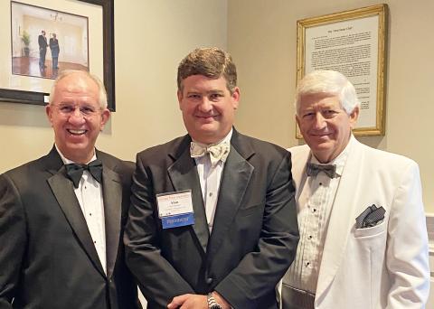 Photo submitted - From left to right, Robert Williams, Alan NeSmith and Dink NeSmith at the 2021 Georgia Press Association convention.