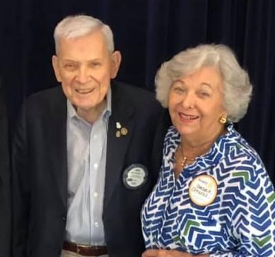 Edmunds alongside his wife at a 2019 Rotary event. 