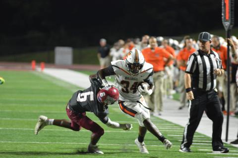 Running back JL Lackey throws down a Westside defender in Anderson, S.C. in one of his five touchdowns on Friday, Sept. 17.