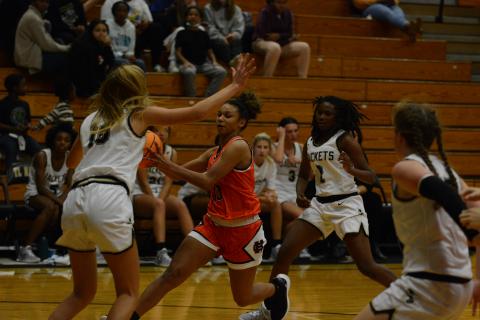 Alexis Walker goes for a lay-up in Anderson S.C. on Nov. 30.