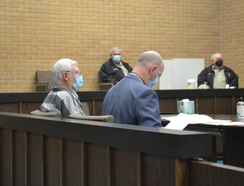 Tommy Beeson, left, awaits sentencing on Jan. 7 alongside his attorney F. Mayes Davison.  
