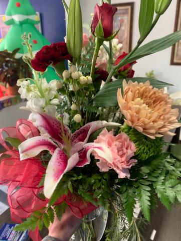 One of the Flower Cottage’s most affordable arrangements delivered to a customer as a surprise. 