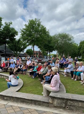 Archived photo Dozens meet at the courthouse last year for the National Day of Prayer. 