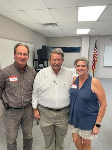 Photo submitted: Pictured above are Alan Powell and the two newest members of the HCPOA Board, Lowell Macher and Ann Ayers.